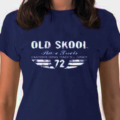 Race Fuels Ladies Slim Fit T-shirt Navy - click to enlarge