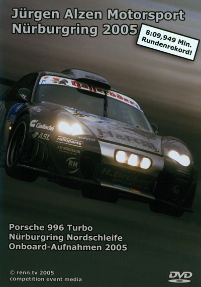 In Car Nurburgring Jurgen Alzen Porsche 996 Turbo DVD