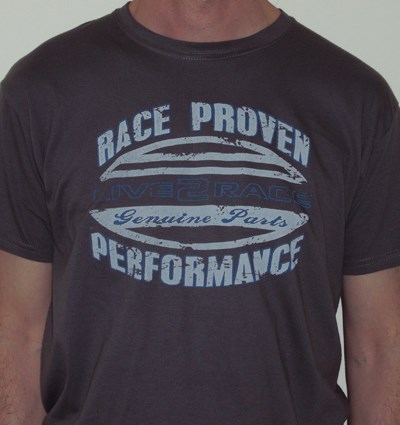 Live2Race Race Proven T Shirt Slate - click to enlarge