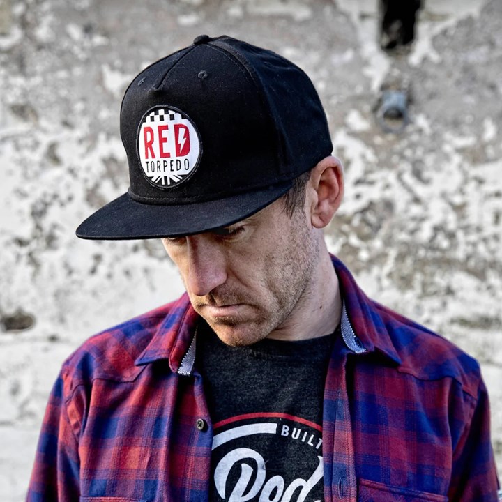 Red Torpedo Logo Cap Black