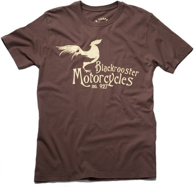 927 Black Rooster (Mens) Brown T Shirt - click to enlarge