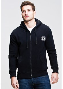 Ace Cafe Ton Up  Zipped Hoodie Black