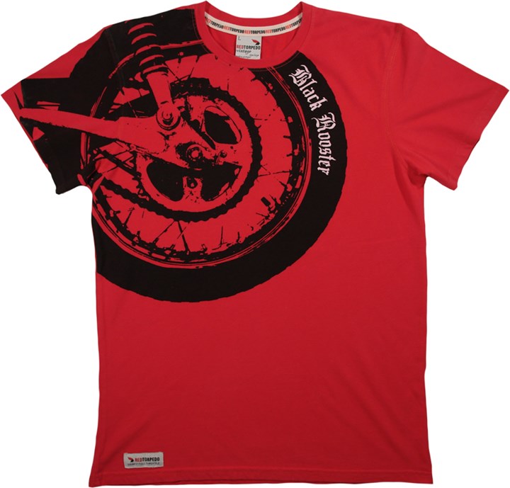 Primo Retro Burnin Rubber T Shirt Red - click to enlarge