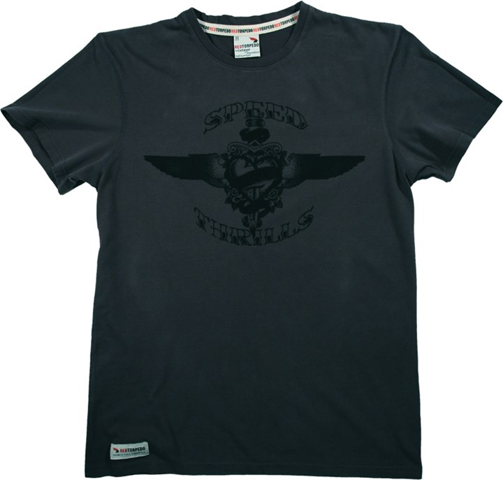 Primo Retro Speed Thrills T Shirt Graphite - click to enlarge