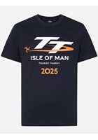 Isle of Man TT Races Signature Logo T-Shirt, Navy
