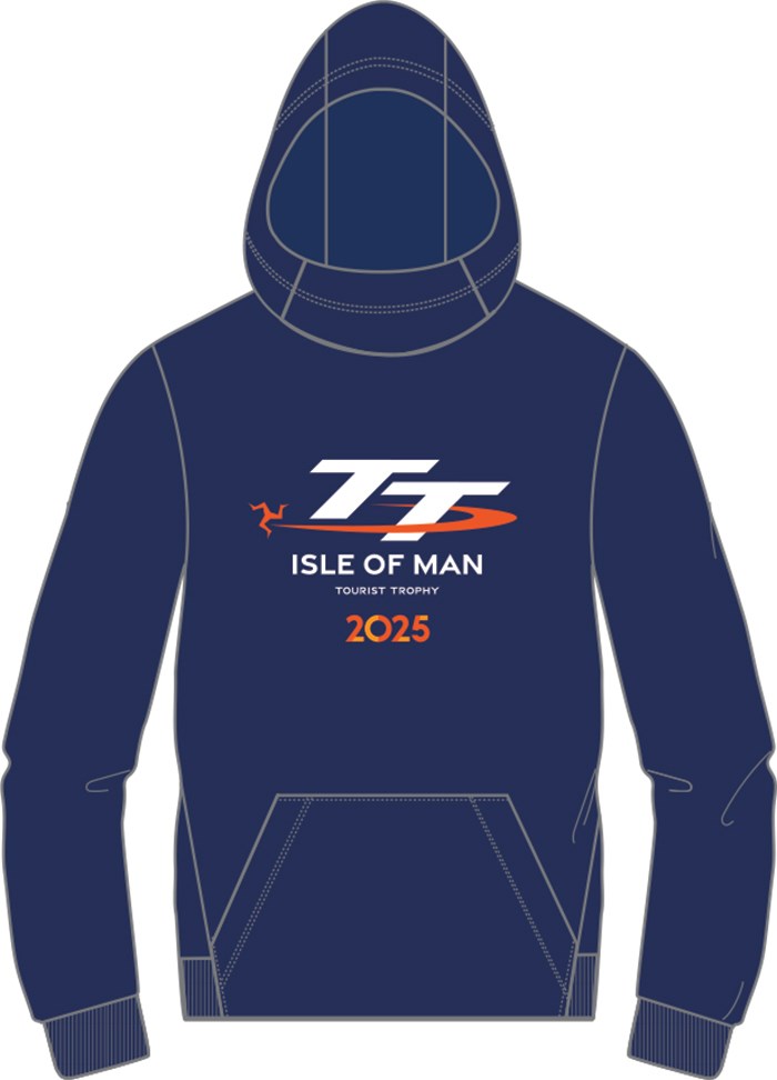 Isle of Man TT Races Kids Hoodie, Navy - click to enlarge