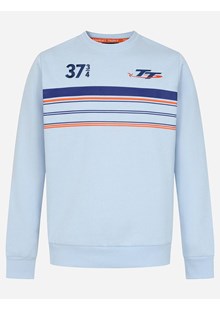 Isle of Man TT Races Sweat Shirt, Light Blue