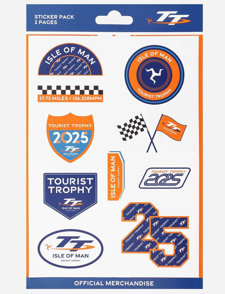 Isle of Man TT Races 2025 Sticker Pack