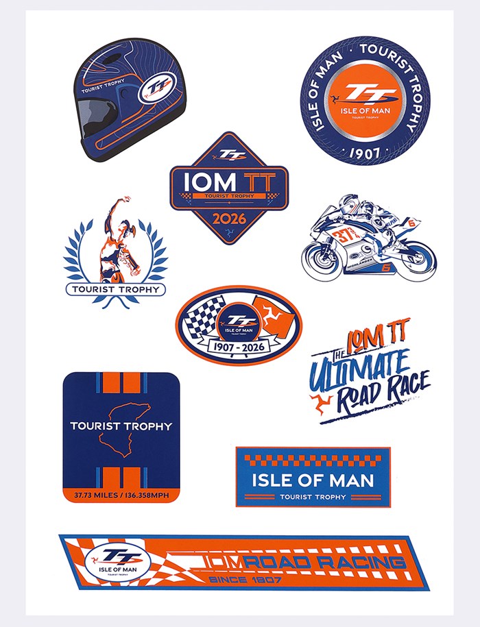 Isle of Man TT Races 2026 Sticker Pack