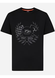 Isle of Man TT Races 1907 to 2026 T-shirt Black