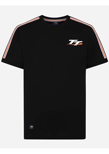 TT Races Signature Tape Detail T-Shirt, Black