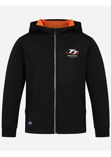 TT Races Signature Full Zip Mid Layer Kids, Black