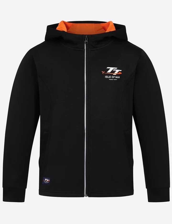 TT Races Signature Full Zip Mid Layer Kids, Black - click to enlarge