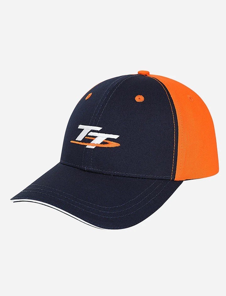 TT Races Signature Baseball Cap, Navy Orange