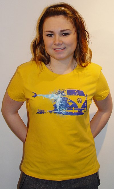 Split Splash Ladies T Shirt  - click to enlarge