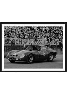 1962 Solitude Ferrari GTO Limited Edition Signed Print