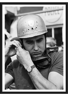 Lorenzo Bandini with helmet Limited Edition Framed Print