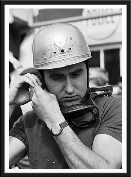 Lorenzo Bandini with helmet Limited Edition Framed Print