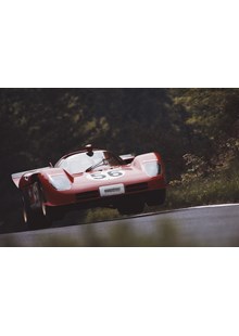 1970 Nurburgring, 1000kms, Surtees, Schetty, Ickx Ferrari 512 Print