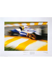 Ayrton Senna Zoom Print Signed