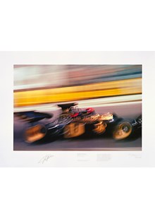 Emerson Fittipaldi Zoom Print Signed