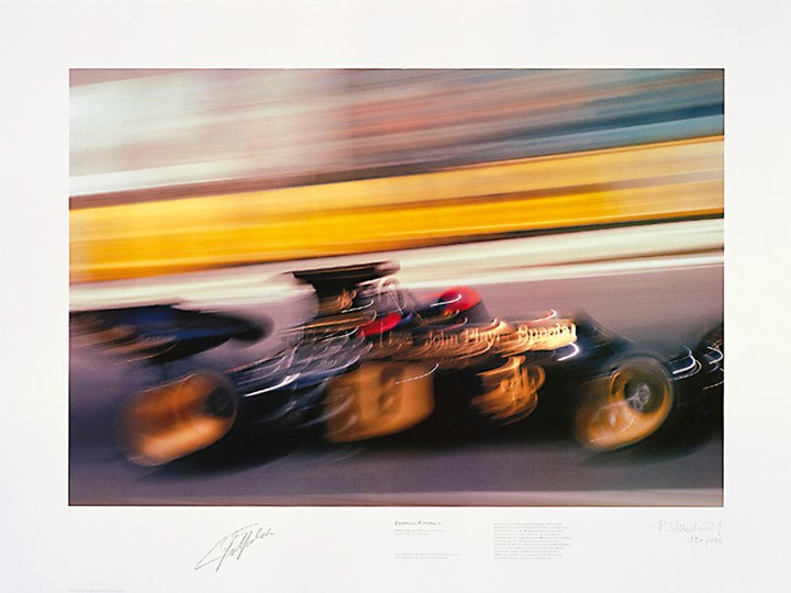 Emerson Fittipaldi Zoom Print Signed