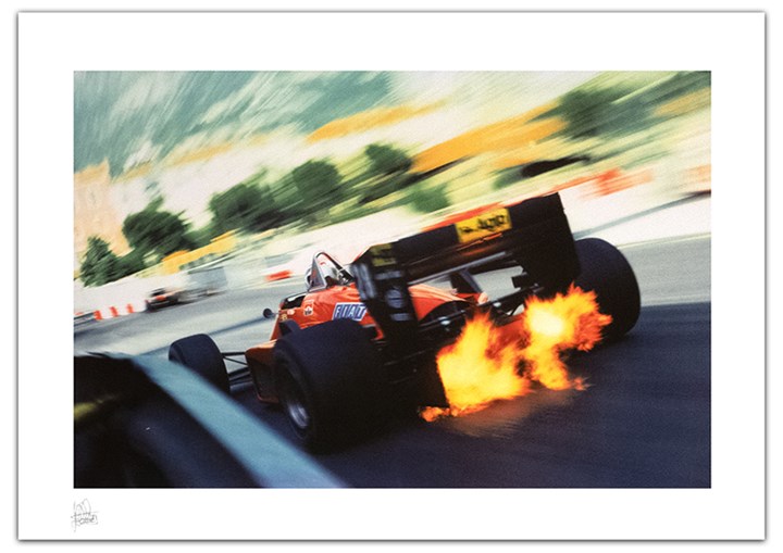 Ferrari Turbo Zoom Print