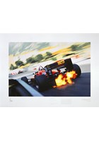 Ferrari Turbo Zoom Print Signed