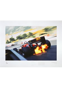 Ferrari Turbo Zoom Print Signed