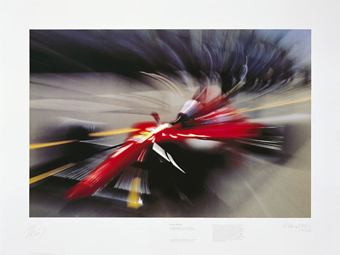 Alain Prost Zoom Print Signed