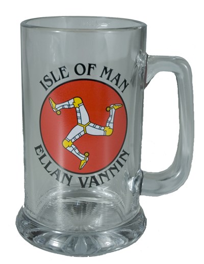 Isle of Man Glass Tankard