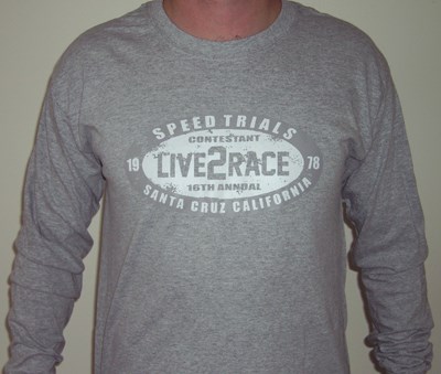 Speed Trial Long Sleeve Top Sports Grey - click to enlarge
