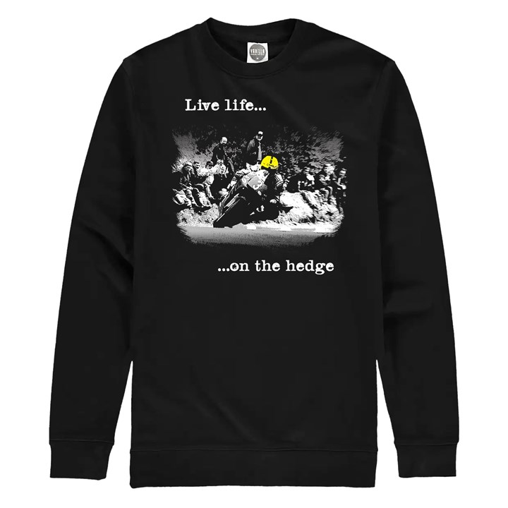 Live Life on the Hedge Sweatshirt Black - click to enlarge
