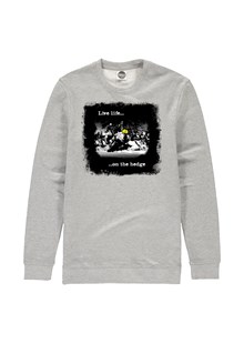 Live Life on the Hedge Sweatshirt Heather Grey