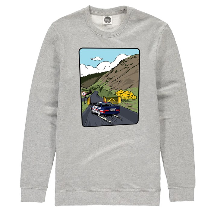 Ari Vatanen Dear God Sweatshirt Heather Grey - click to enlarge