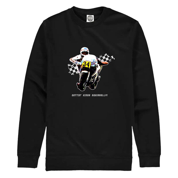 Schwantz Squirrelly Sweatshirt Black - click to enlarge