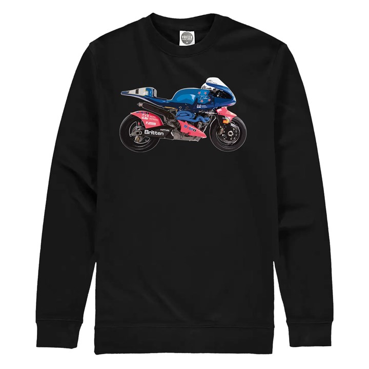 Britten V1000 Sweatshirt Black - click to enlarge