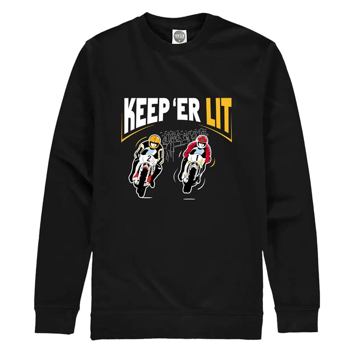 Keep Er Lit Sweatshirt Black - click to enlarge