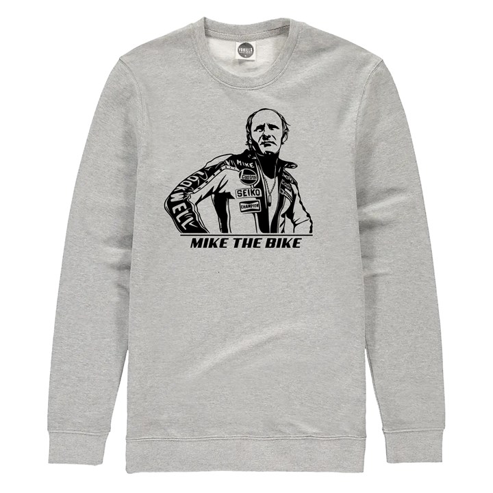 Mike the Bike Sweatshirt Heather Grey - click to enlarge