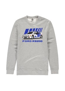 Group B Monster Ford RS200 Sweatshirt Heather Grey