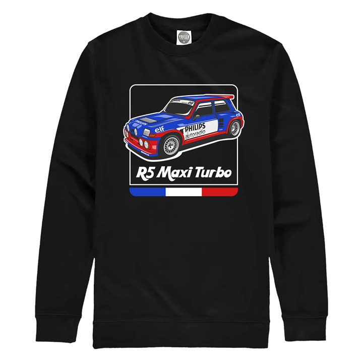 Group B Monster Renault 5 Maxi Turbo Sweatshirt Black - click to enlarge