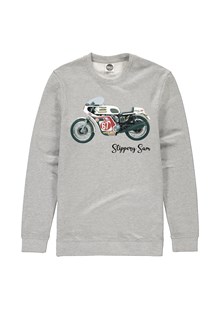 Slippery Sam Triumph Trident Sweatshirt Heather Grey