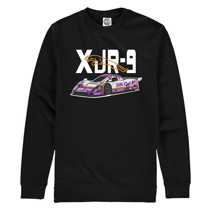 Jaguar XJR9 Group C Car Sweatshirt Black - click to enlarge