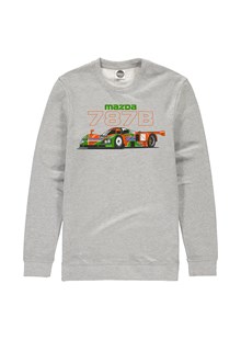 Mazda 787B Group C Car Sweatshirt Heather Grey