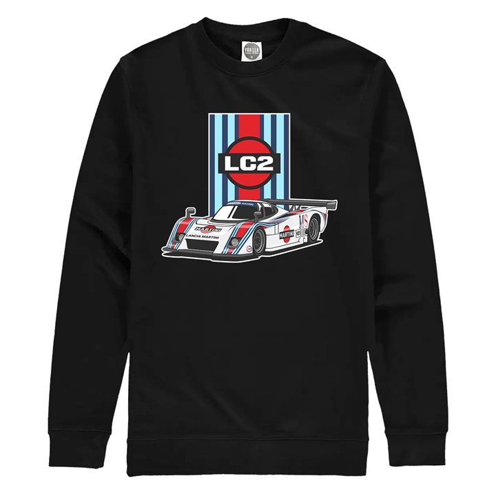 Lancia LC2 Group C Car Sweatshirt Black - click to enlarge