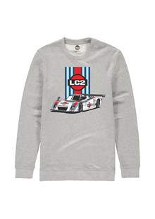 Lancia LC2 Group C Car Sweatshirt Heather Grey