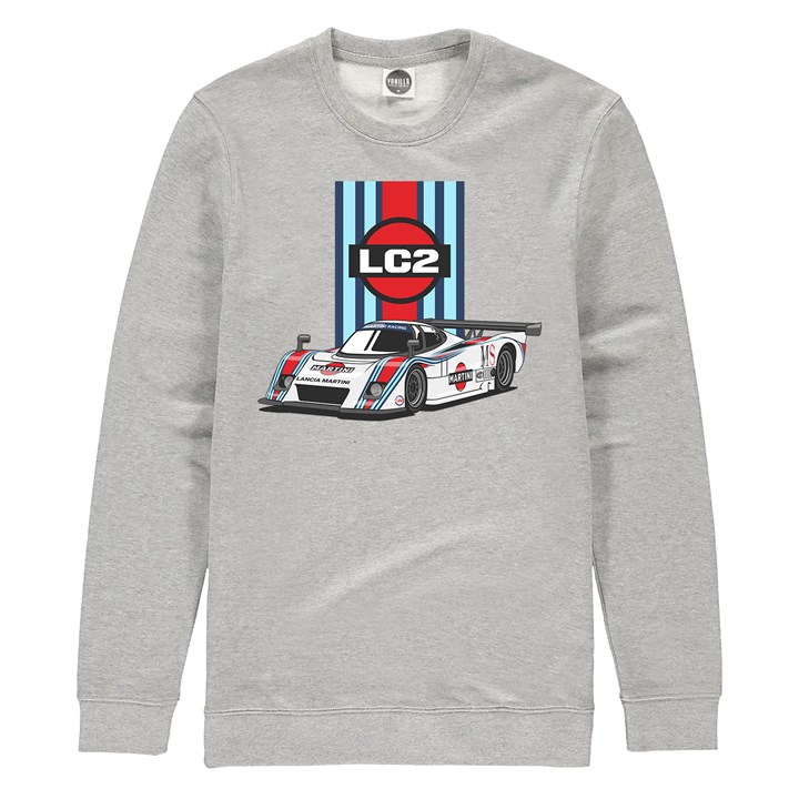 Lancia LC2 Group C Car Sweatshirt Heather Grey - click to enlarge