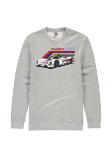 Peugeot 905 Group C Car Sweatshirt Heather Grey