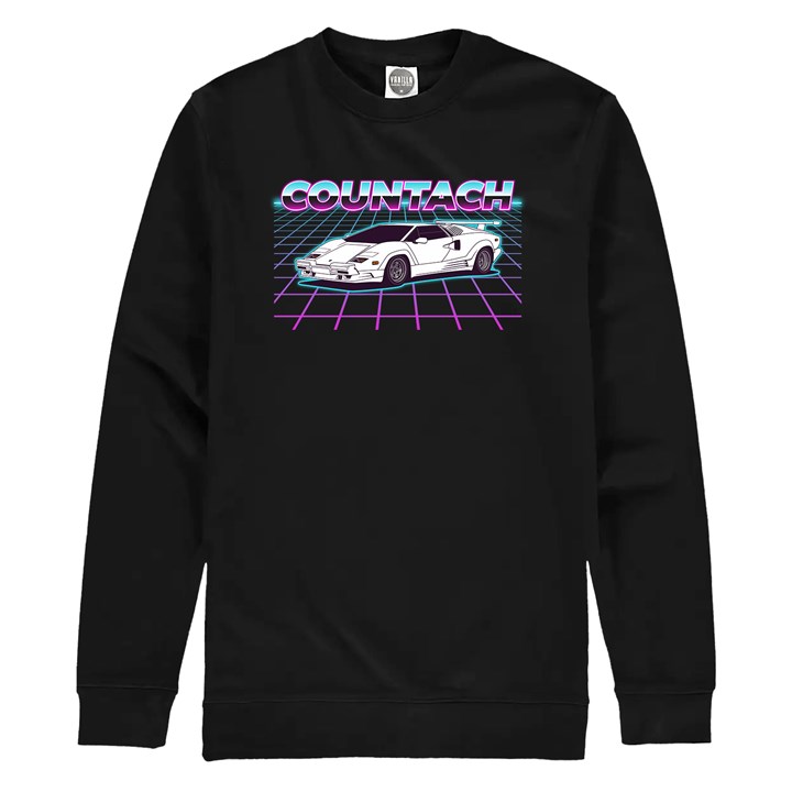 Lamborghini Countach Dream Car Sweatshirt Black - click to enlarge