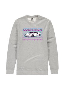 Lamborghini Countach Dream Car Sweatshirt Heather Grey